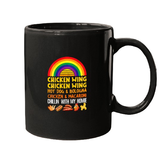Chicken Pet Cooked Chicken Wing Chicken Wing Hot Dog Bologna Macaroni 3 834 Mugs