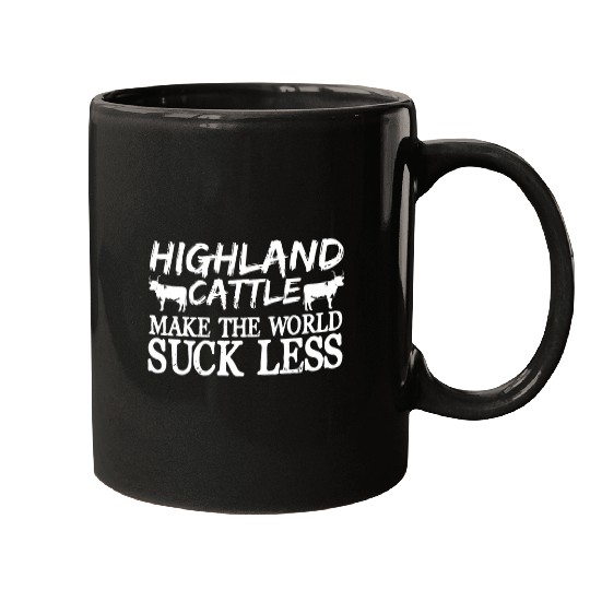 Cow Pet Highland Cattles Saying Cattle Shaggy Cow Farm Mugs