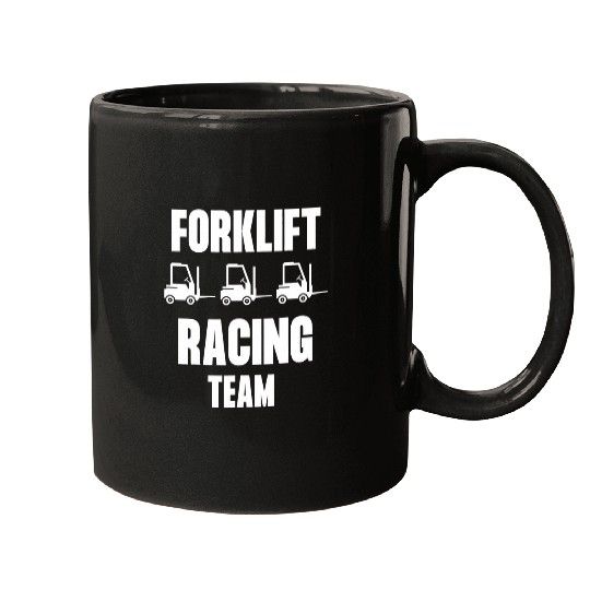 Forklift Fun Racing Team Certified Forklift Operator Mugs