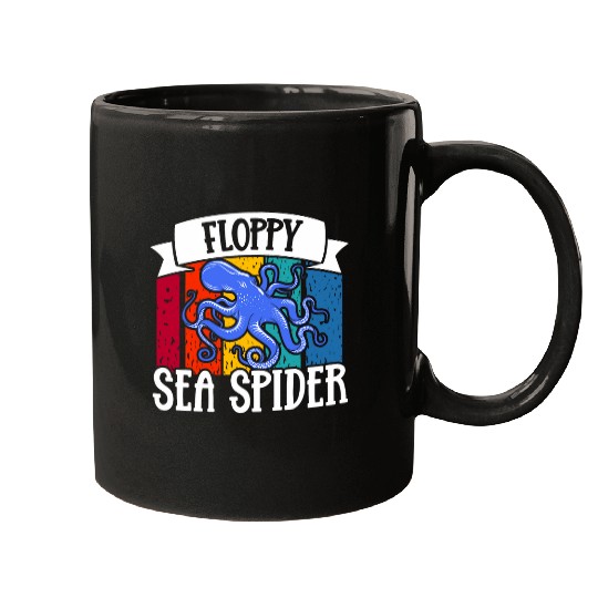 Octopus Pet Floppy Sea Spider Octopus Tentacle Retro vintages Mugs
