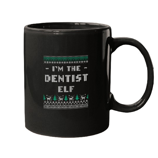 dentists Job Im the dentists Elf Christmas Dental Specialist Xmas Mugs