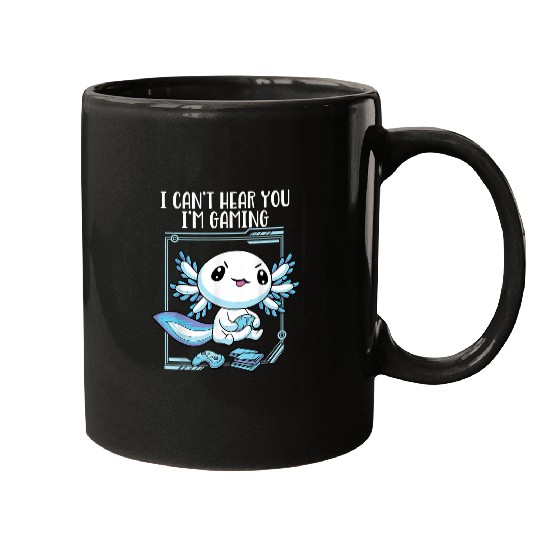 Axolotls Pet Gamesolotl Gamer Axolotls Fish Playing Video Games Lizard 27 Mugs