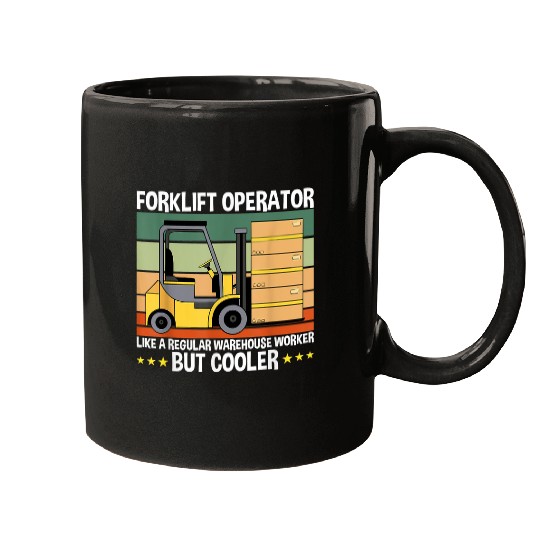 Forklift Fun Warehouse Forklifter Forklift Operator Mugs