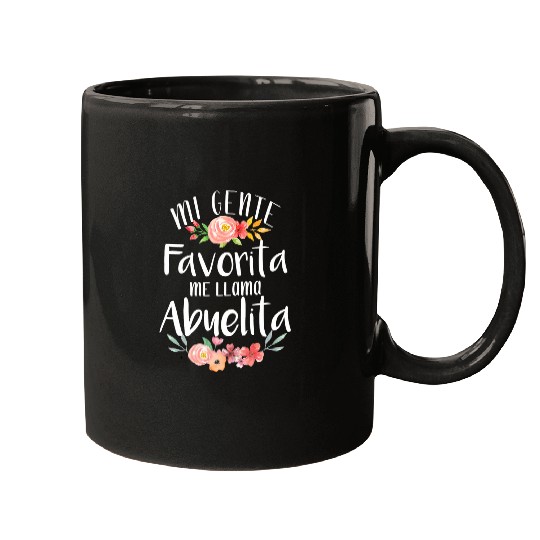 Llama Pet Mi Gente Favorita Me Llama Abuelita Spanish Granny Grandma Mugs