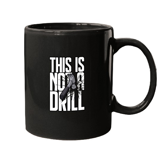 Woodworker Job This Is Not A Drill Hammer Builder Carpenter Shattered Text Mugs