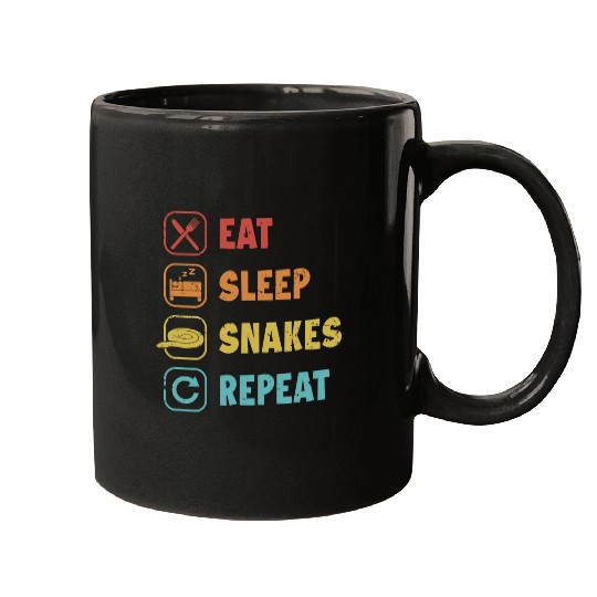 Python Pet Eat Sleep Snakes Repeat Pythonidae Banana Ball Python Mugs