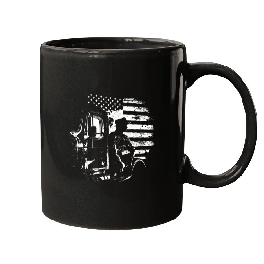 Truck Fun American Big Rigs Diesel Truck Driver 67 Mugs
