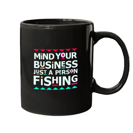 Fishing Fun Mind Your Business Black People Fish Mugs