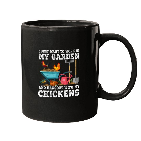 Chicken Pet Plant Daddy Chicken Lovers Gardening Farmer Gardeners Dad Mugs