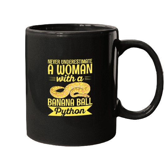 Python Pet Banana Ball Python Design for a Banana ball python lady Mugs