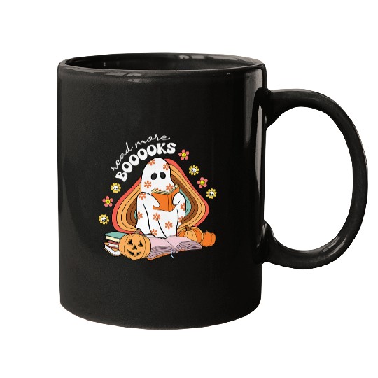 Book Fun Read More Books Booooks Halloween Boooks ghosts Boo Teacher Mugs