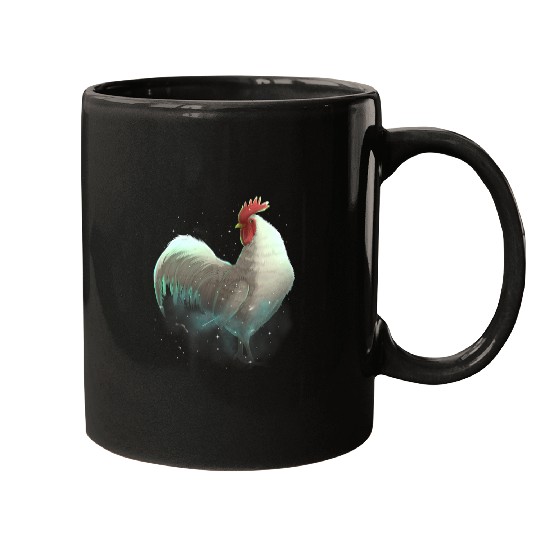 Chicken Pet Cosmic Galaxy Celestial Outer Space Astronomy Mugs