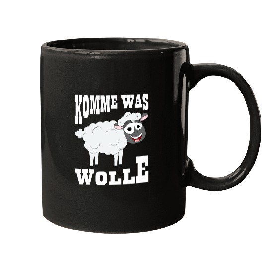 Sheep Pet Komme Was Wolle I Sheep Wool Motif I Shepherd Mugs
