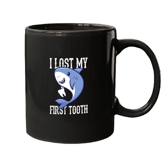 Shark Pet I Lost My First Tooth Funny Shark Boys Tooth Fairy Mugs