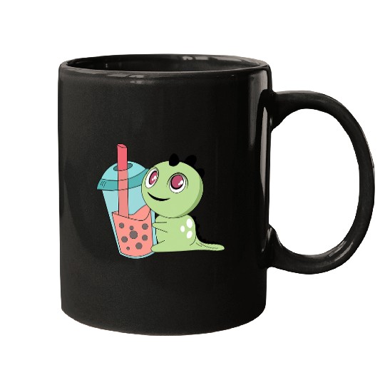 Dinosaur Pet Tea Cup Cute Kawaii Bubble Tea Lover Milk Tea Mugs