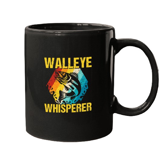 Fishing Fun Walleye Fishing Fish Walleye Whisperer Funny Fishing Mugs