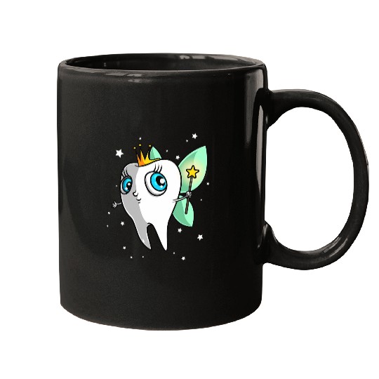 Cute Tooth Fairy Gift 2Funny Dental Hygienist Fantasy Folk Mugs