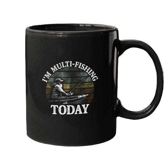 Fishing Fun Multi Fishing Today Hunting Hobby Hunter Pastime Fisherman 1 Mugs
