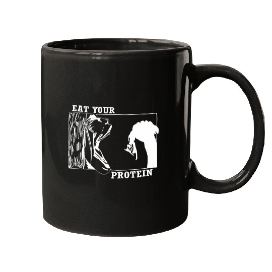 Eat Your Protein Anime Gym Pump Bodybuilding Fitness Funny Mugs