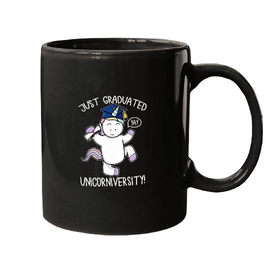 Unicorn Pet Just Graduate Funny Unicorn Lover University College Student Mugs