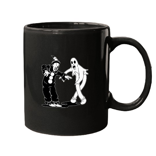 Koko the Clown and ghosts Dancing Mugs