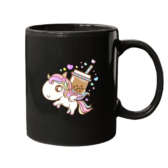 Unicorn Pet Kawaii Unicorn Pegasus Boba Milk Tea Gift Bubble Tea Mugs