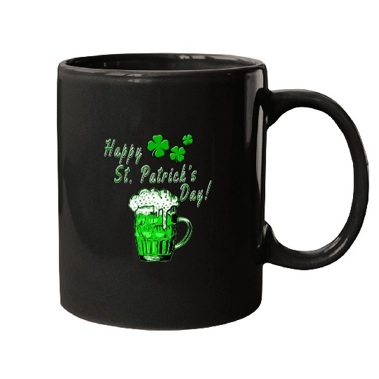 Beer Fun Happy St Patrick s Day Green Beer Mug Parade And Pub Mugs