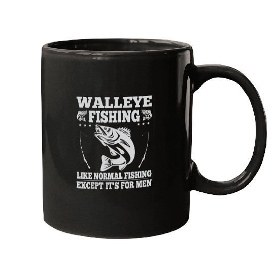 Fishing Fun Walleye fishing like normal Fish Walleye Fishing Mugs