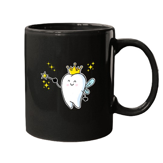 dentists Job Cartoon Tooth Fairy Mugs