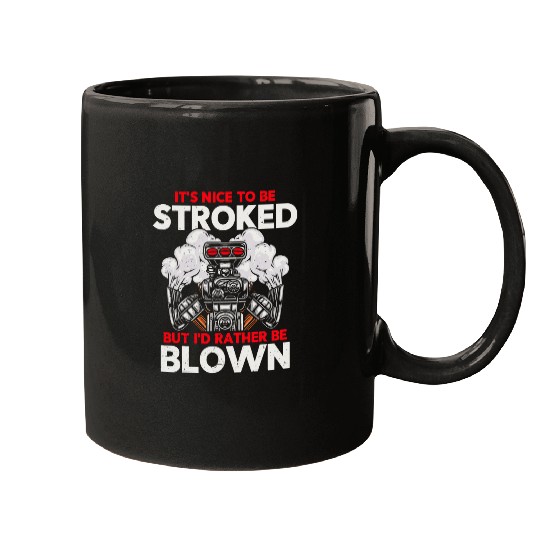 Horse Pet Mens Id Rather Be Blown Supercharger V8 Engine Car Horsepower Mugs