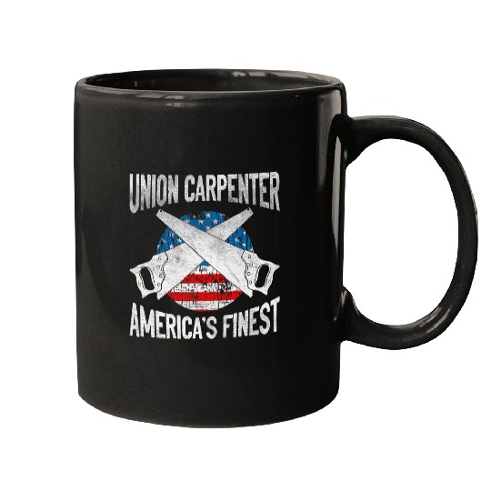 Woodworker Job Union Carpenter Americas Finest Labor Day Union Worker 5 Mugs