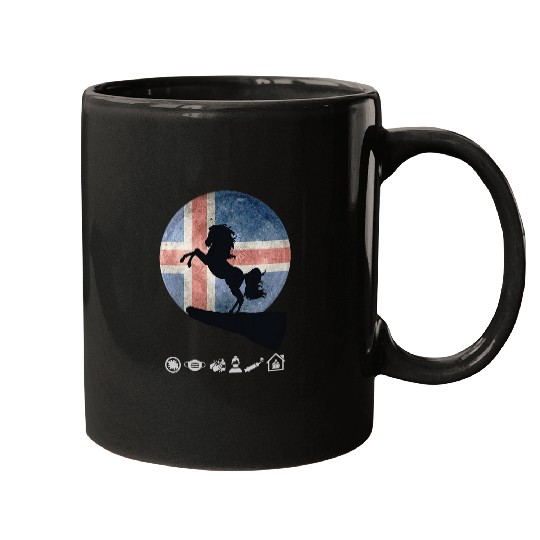 Horse Pet s for Men Women Girl Flag Graphic Plus Size Mugs