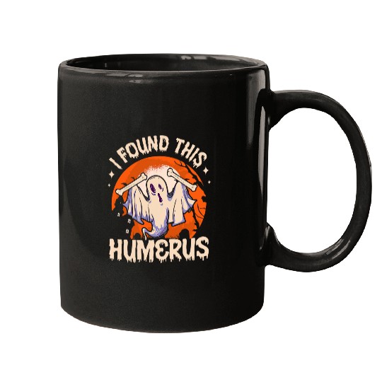 I Found This Humerus Funny ghosts nurses Halloween Nursing Mugs