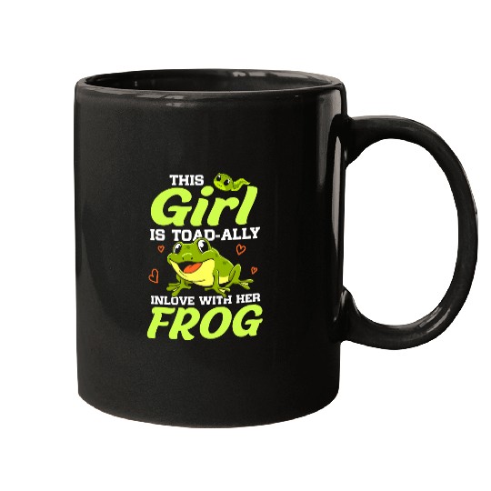 Frog Pet This Girl Is Toadally In Love With Her Frog Toad Owner Mugs