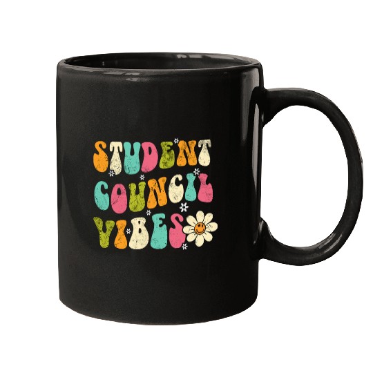 Groovy Student Council Vibes School Student Teacher 1 Mugs