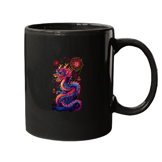 Dragon Pet Lunar Chinese New Year Year of The Dragon 0011 Mugs