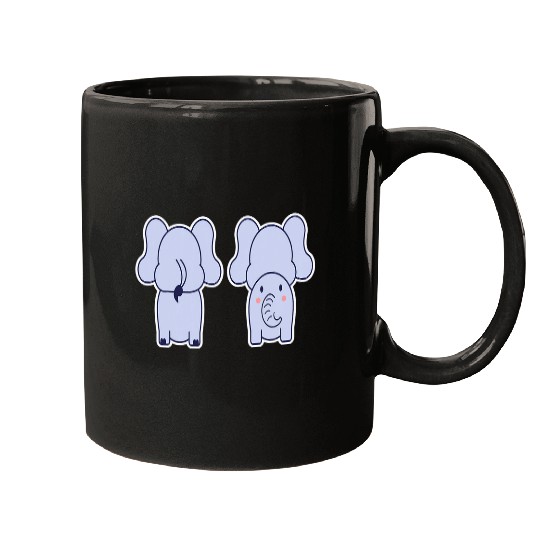 Elephant Pet Cute Anime Elephant Manga Kawaii Kids Elephant Mugs