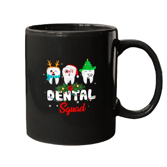 dentists Job Christmas Dental Squad Mugs