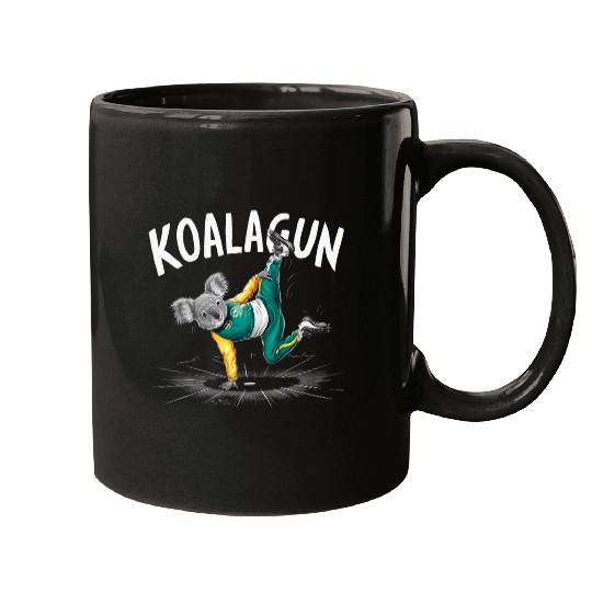 Koala Pet Funny Breakdancing Koala Australian Olympics Mens Womens Fun Mugs