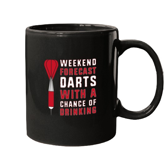 Beer Fun Dart Team Weekend Forecast Beer Darts Mugs