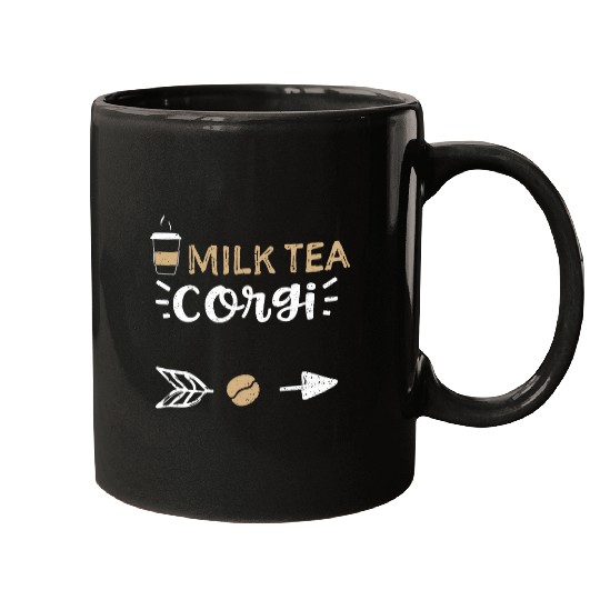 Coffee Fun Dogs Milk Tea Corgi Coffee Sayings Mugs