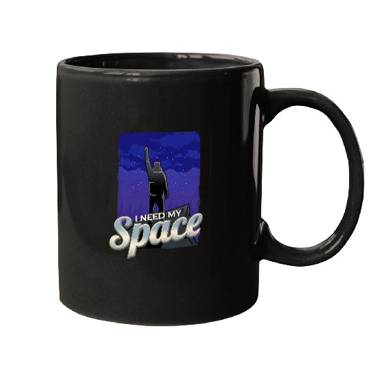 Astronaut Job I need space Science Moon and Stars Galaxy Adventure Mugs