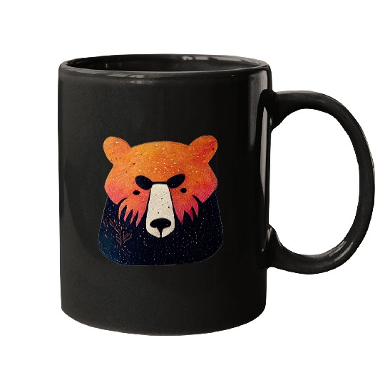 Bear Pet Forest Bear Face Pacific Northwest Mugs