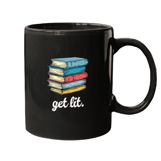 Book Fun Lets Get Lit 6 Mugs
