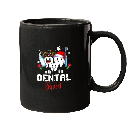 dentists Job Squad dentists Christmas Dental xmass Tooth Brush Mugs