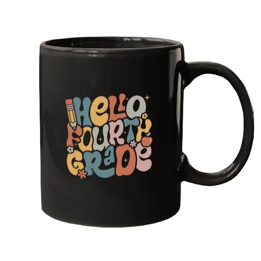 Hello Fourth Grade 4th Grade Teacher Girl Back to School Mugs