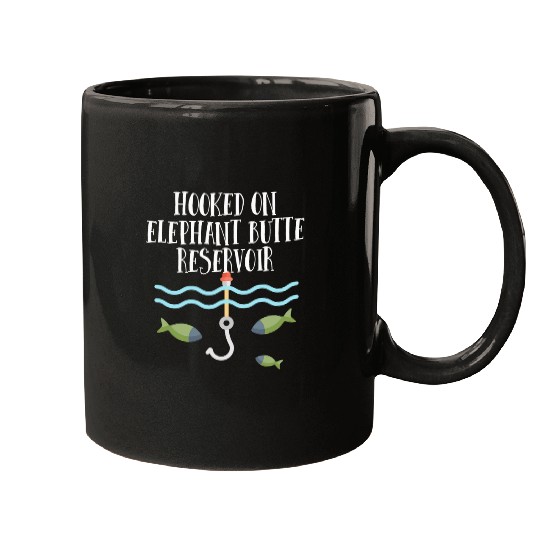 Elephant Pet Hooked On Elephant Butte Reservoir New Mexico Mugs