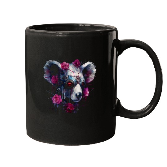 Koala Pet Flower Fantasy Robot Artwork Art Animal Koala Mugs
