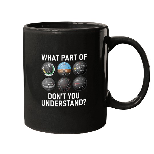 FUNNY PILOT AVIATION FLIGHT INSTRUMENT PANEL Mugs
