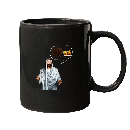 Bear Pet Kids Christian Humor Jesus Bear Fruit youth group pastor Mugs